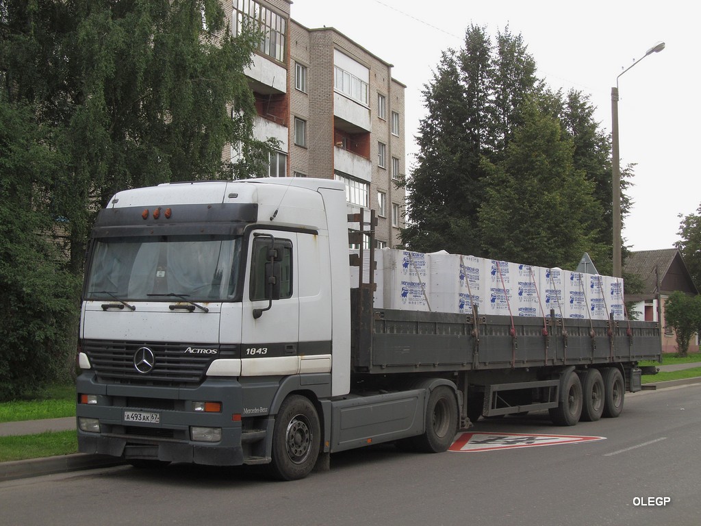Смоленская область, № А 493 АК 67 — Mercedes-Benz Actros ('1997) 1843