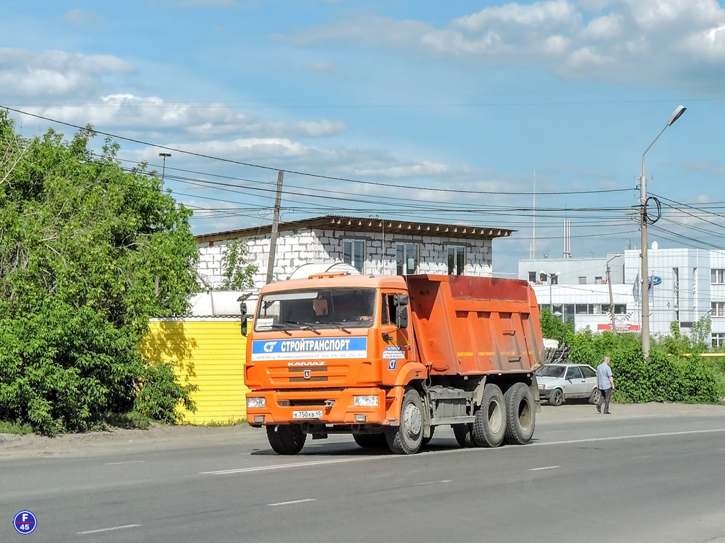 Курганская область, № К 750 КВ 45 — КамАЗ-65115-N3(78)