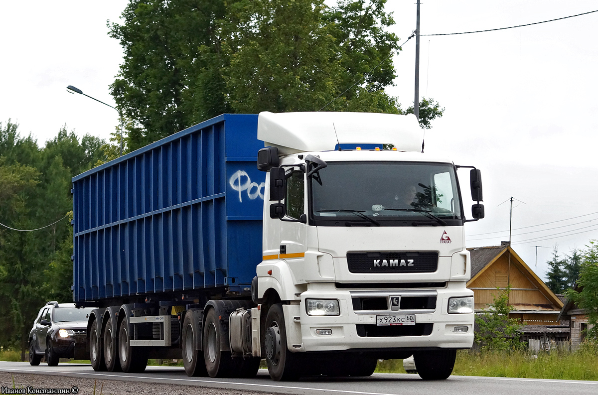 Псковская область, № Х 923 КС 60 — КамАЗ-65206-T5(68)
