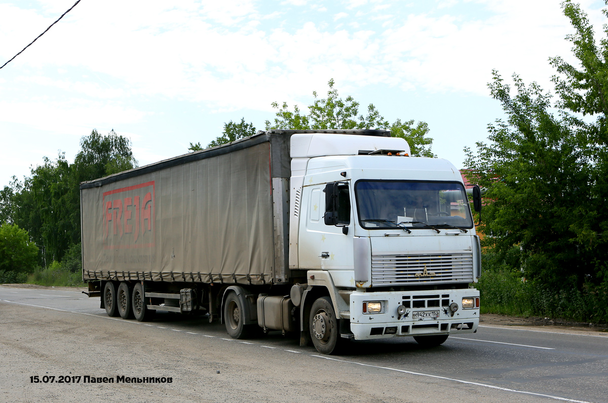 Нижегородская область, № М 942 ХХ 152 — МАЗ-544008