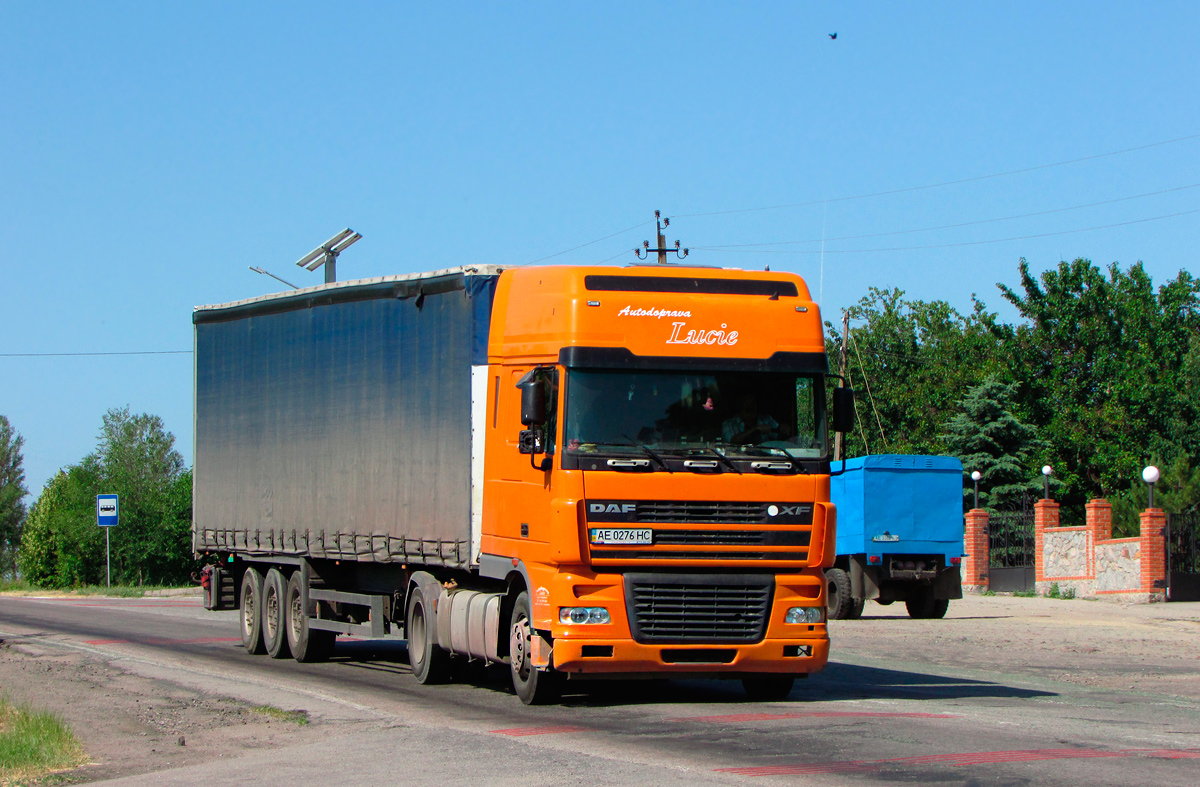 Днепропетровская область, № АЕ 0276 НС — DAF XF95 FT