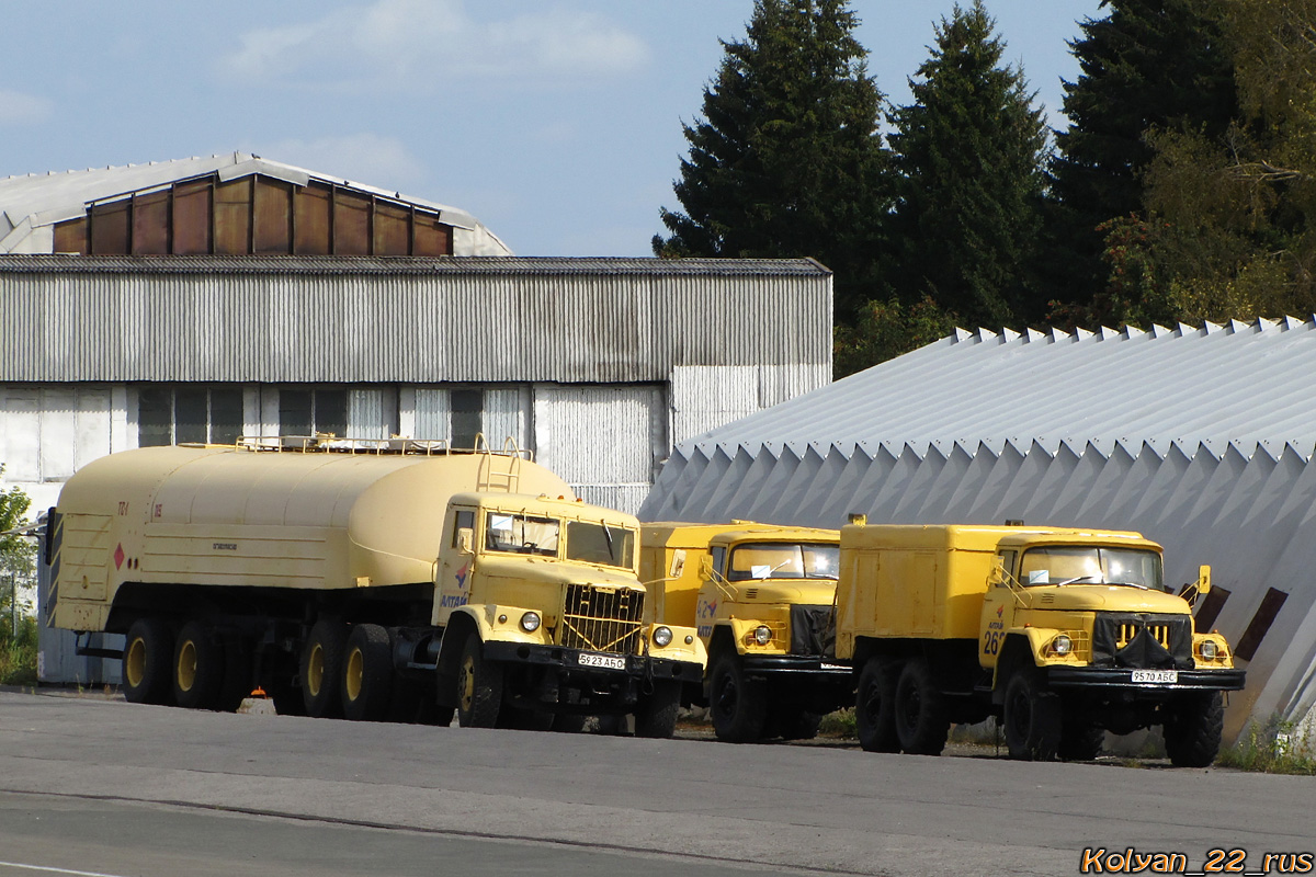 Алтайский край, № 5923 АБО — КрАЗ-258Б1; Алтайский край, № 262 — ЗИЛ-131 (общая модель)