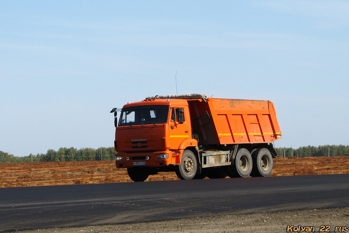 Алтайский край, № К 003 ОУ 22 — КамАЗ-65115-N3(78)