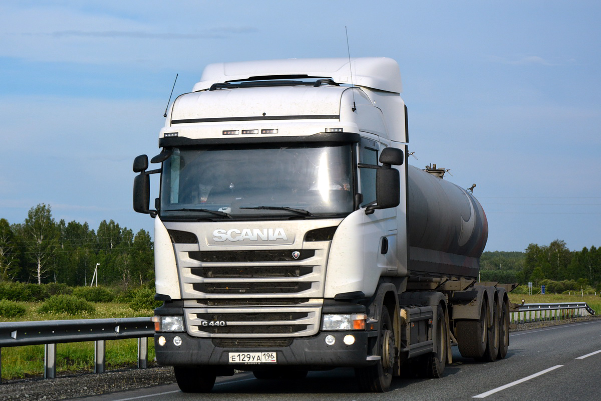 Свердловская область, № Е 129 УА 196 — Scania ('2013) G440