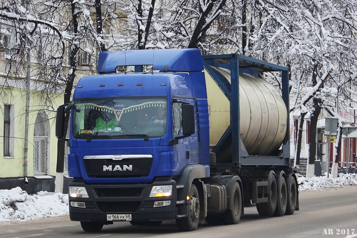Тамбовская область, № Н 166 УК 68 — MAN TGS 19.440
