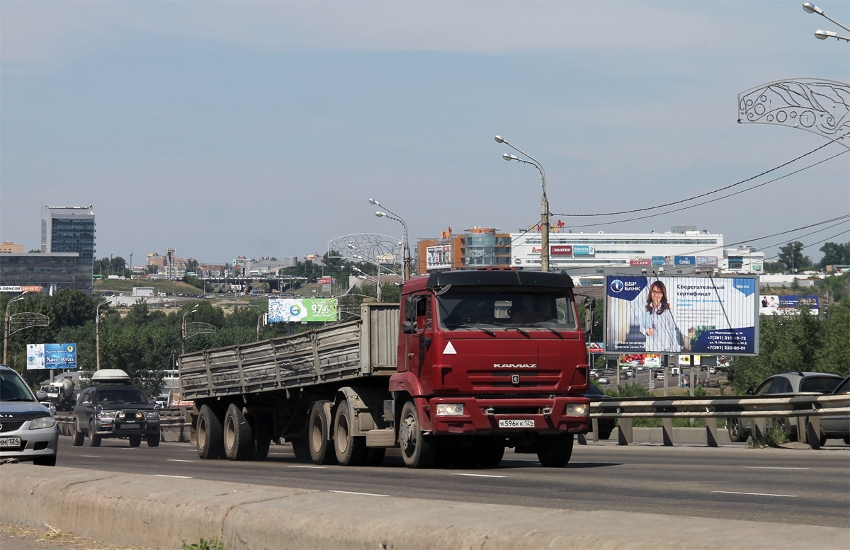 Красноярский край, № К 596 КК 124 — КамАЗ-65116-N3(78)