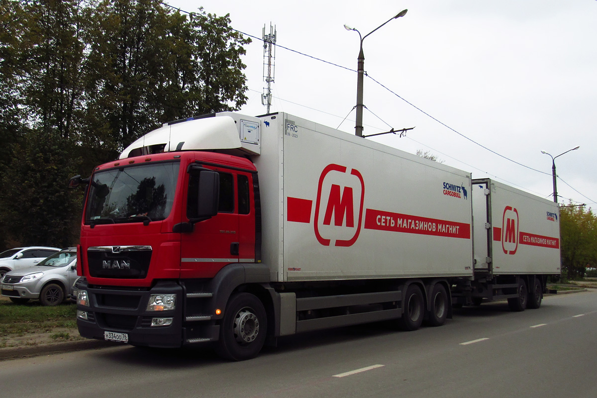 Ярославская область, № Н 334 ОО 76 — MAN TGS 28.360