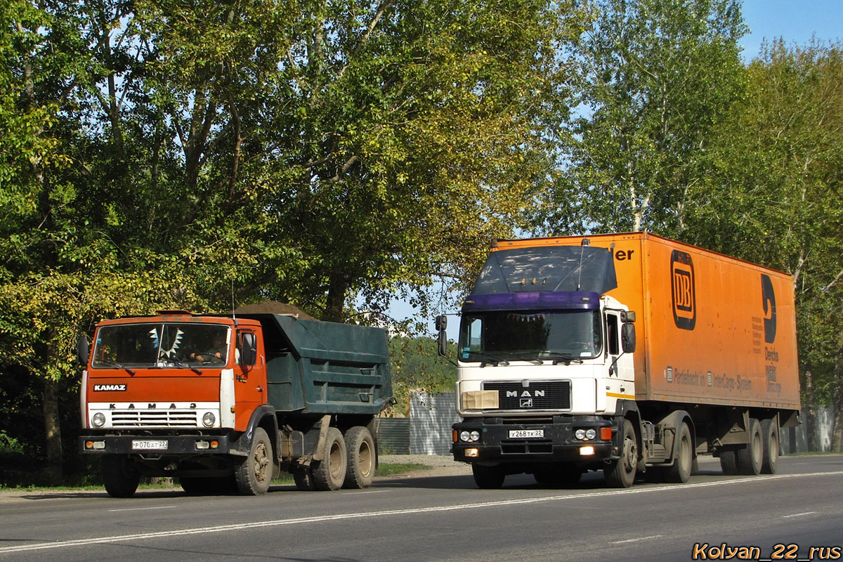 Алтайский край, № Р 070 АТ 22 — КамАЗ-55111 [551110]; Алтайский край, № Х 268 ТК 22 — MAN F90 19.372