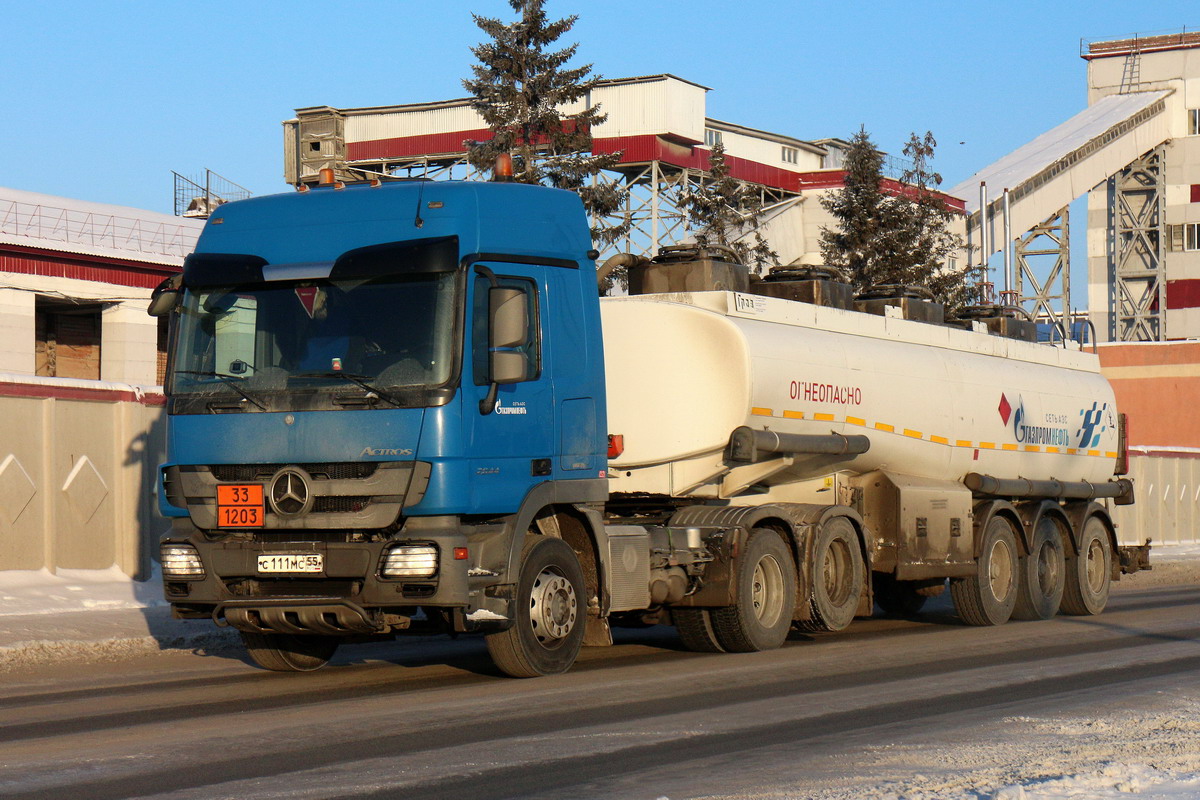 Омская область, № С 111 МС 55 — Mercedes-Benz Actros ('2009) 2644