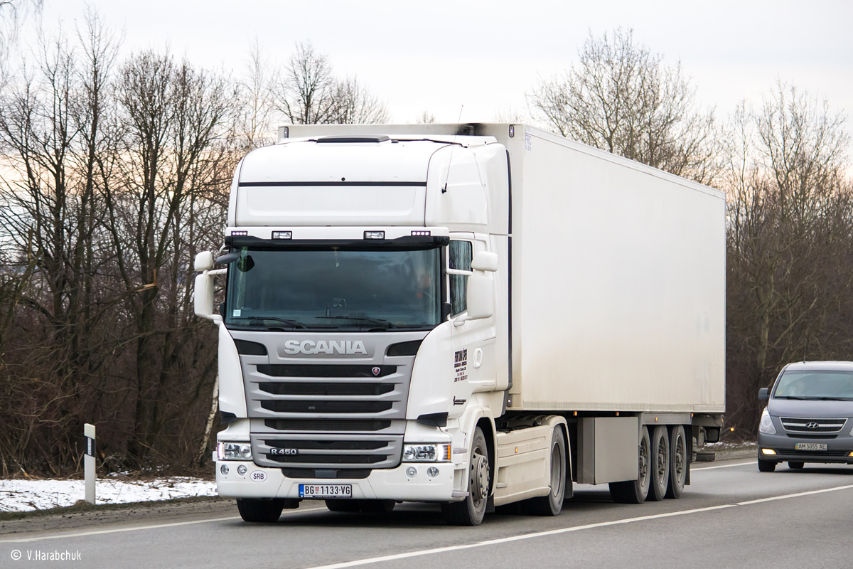 Сербия, № BG 1133-VG — Scania ('2013) R450