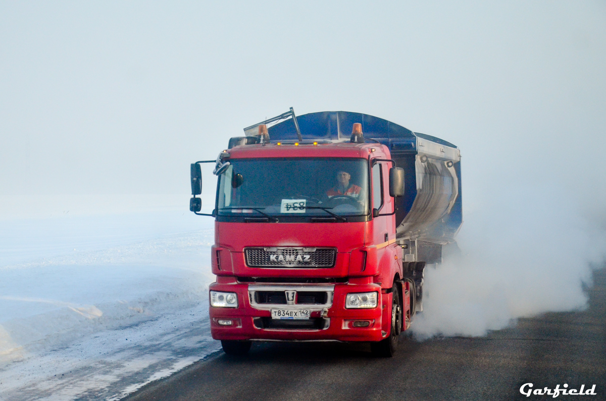 Кемеровская область, № Т 834 ЕХ 142 — КамАЗ-5490-S5(87)