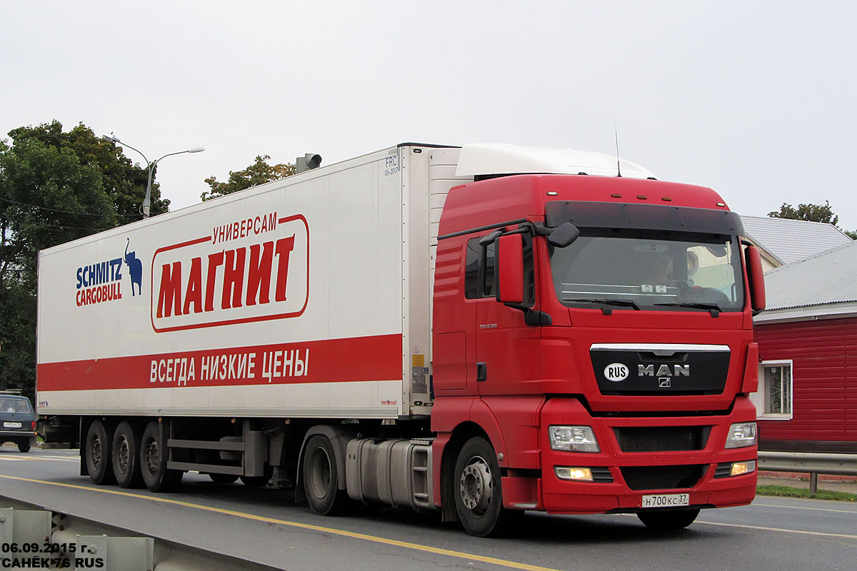 Ивановская область, № Н 700 КС 37 — MAN TGX ('2007) 18.360