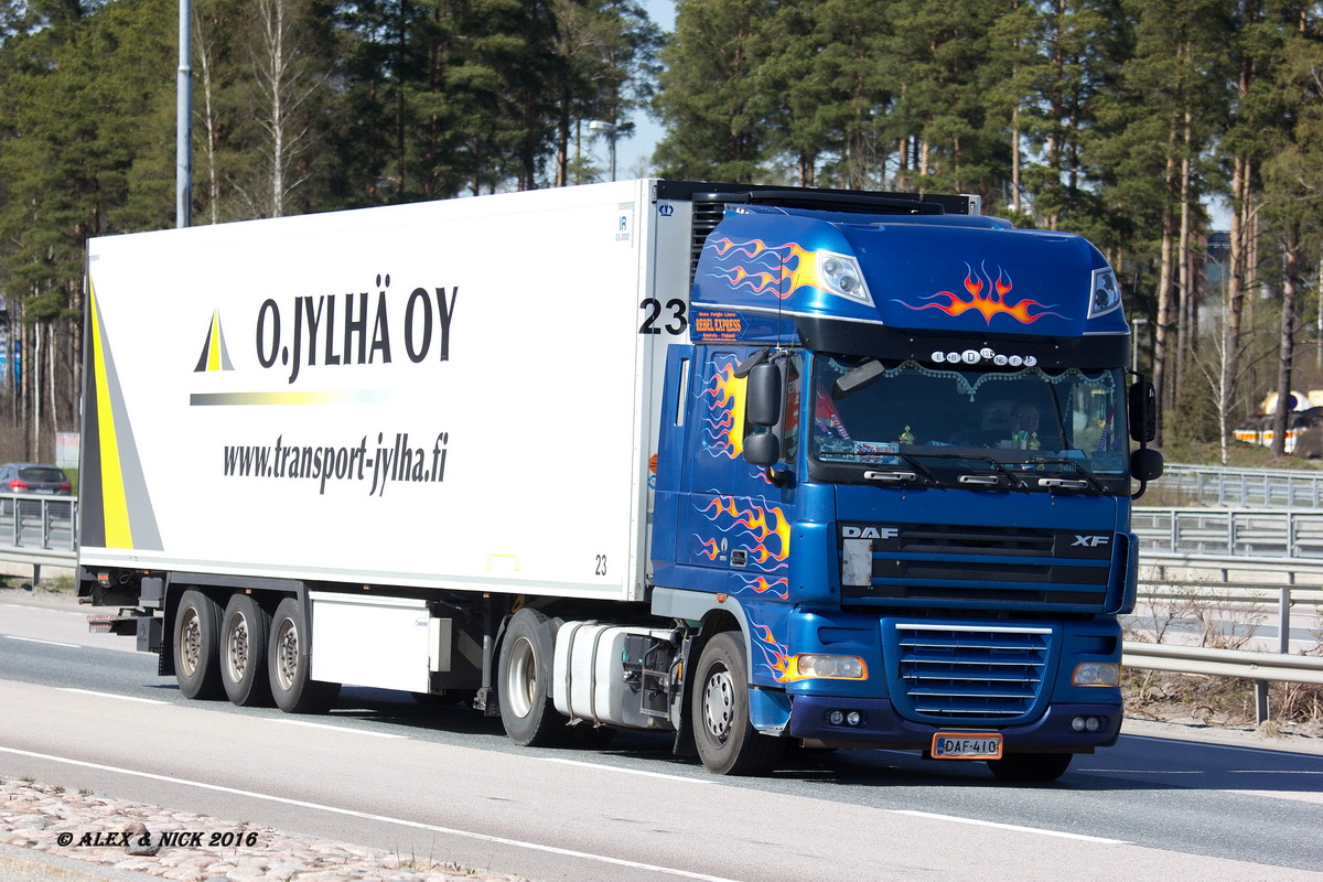 Финляндия, № DAF-410 — DAF XF105 FT