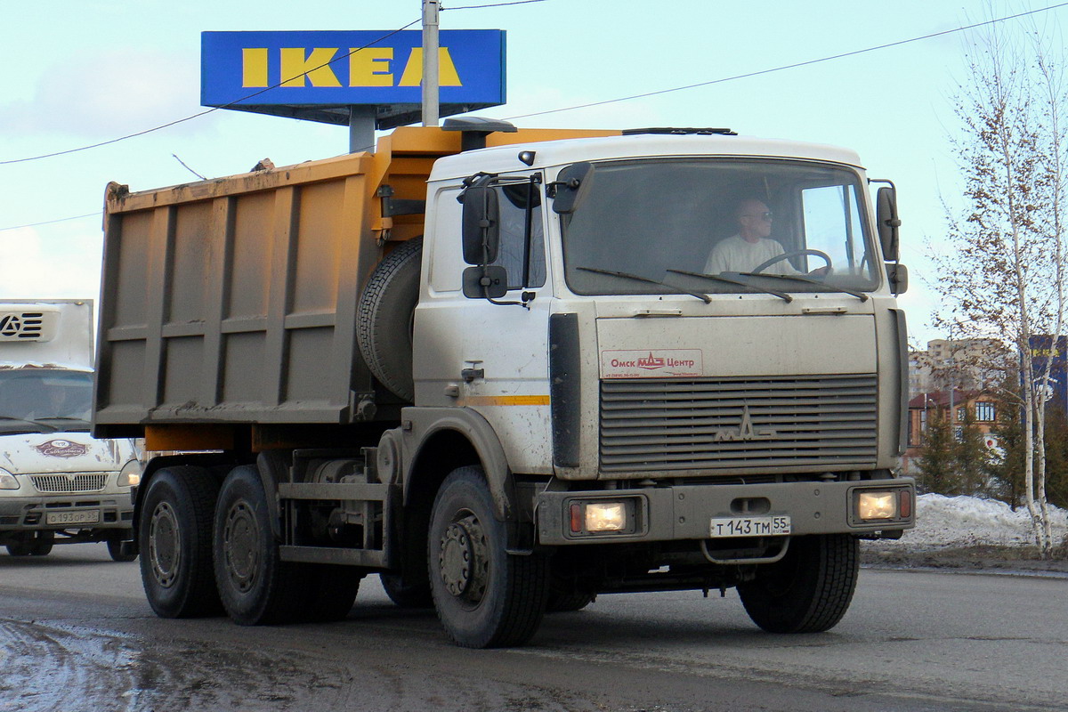 Омская область, № Т 143 ТМ 55 — МАЗ-5516X5