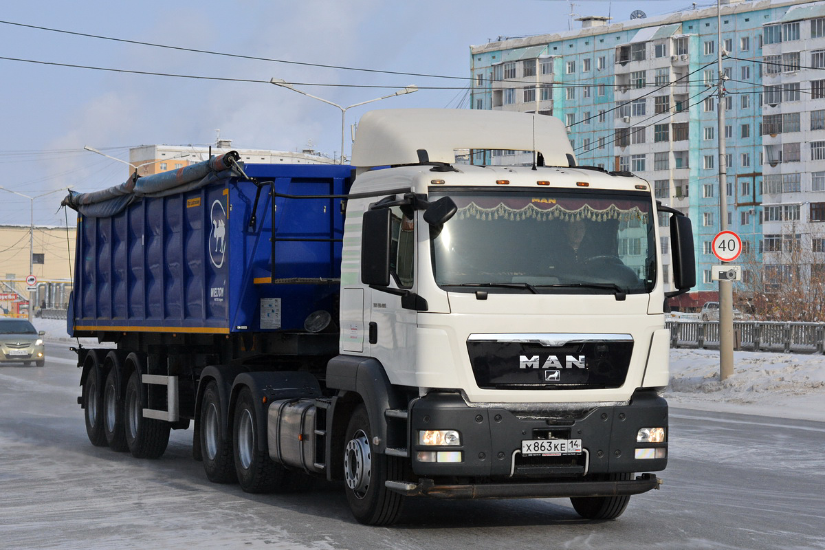 Саха (Якутия), № Х 863 КЕ 14 — MAN TGS 33.480