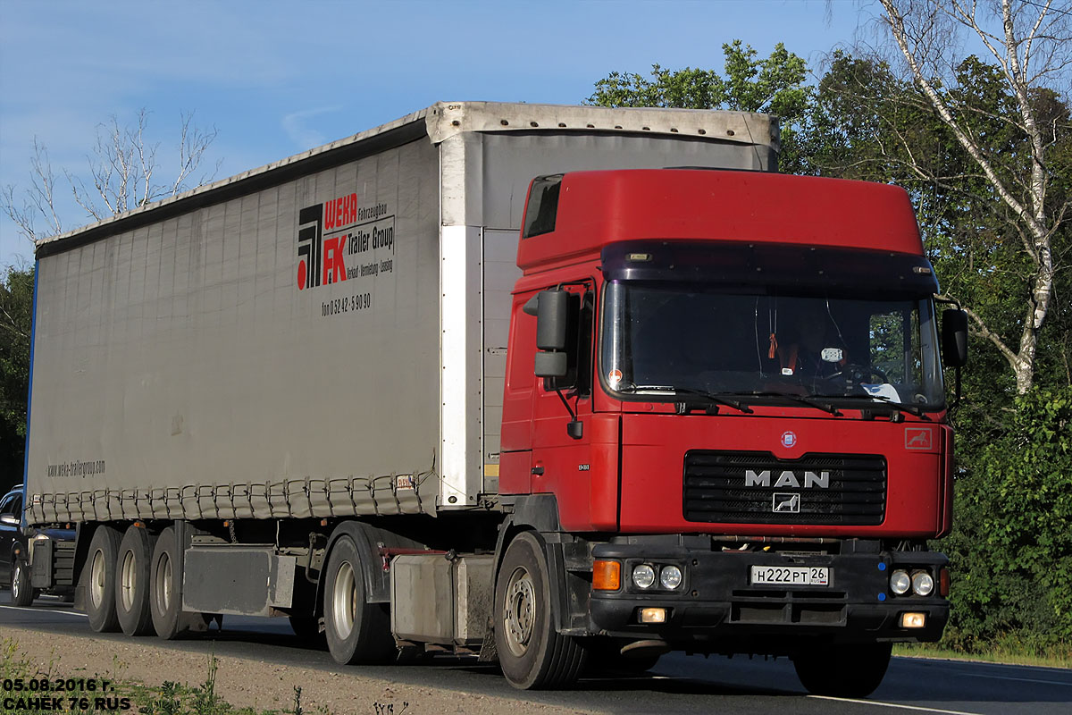 Ставропольский край, № Н 222 РТ 26 — MAN F2000 19.xxx (общая)
