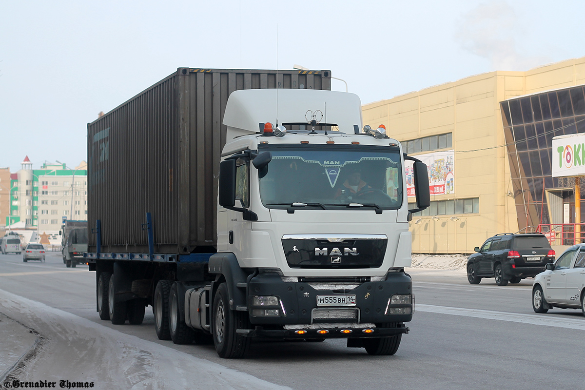 Саха (Якутия), № М 555 ВН 14 — MAN TGS 33.440