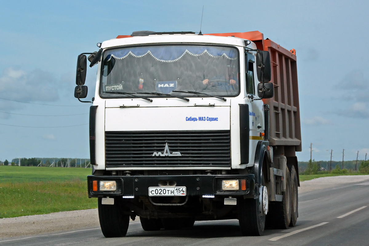 Новосибирская область, № С 020 ТН 154 — МАЗ-5516A5