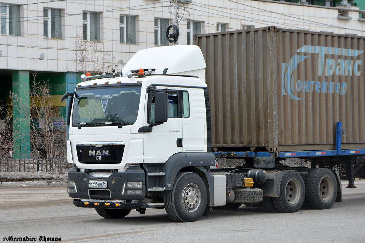 Саха (Якутия), № М 555 ВН 14 — MAN TGS 33.440