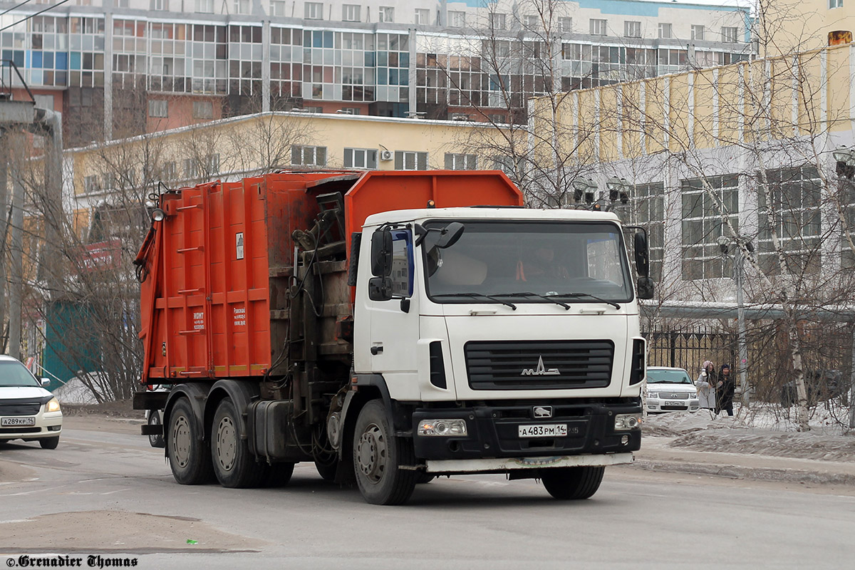 Саха (Якутия), № А 483 РМ 14 — МАЗ-6312B3