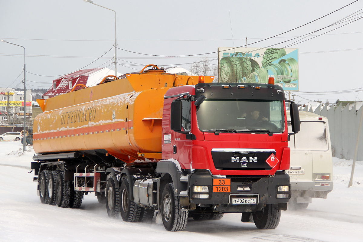 Саха (Якутия), № Т 402 КС 14 — MAN TGS 33.440