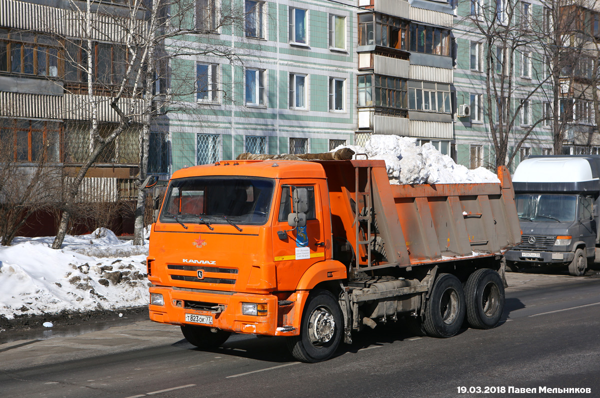 Москва, № Т 823 ОК 77 — КамАЗ-65115-A4(23)