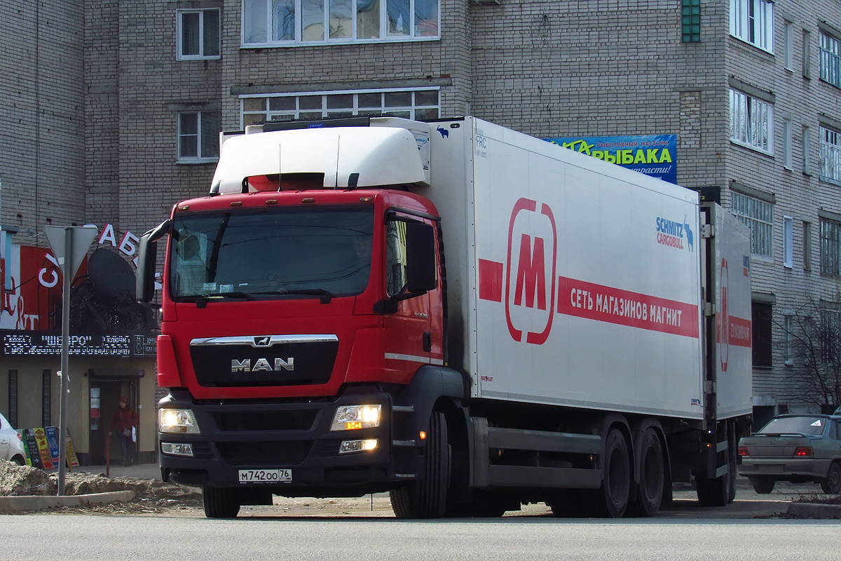 Ярославская область, № М 742 ОО 76 — MAN TGS 28.360
