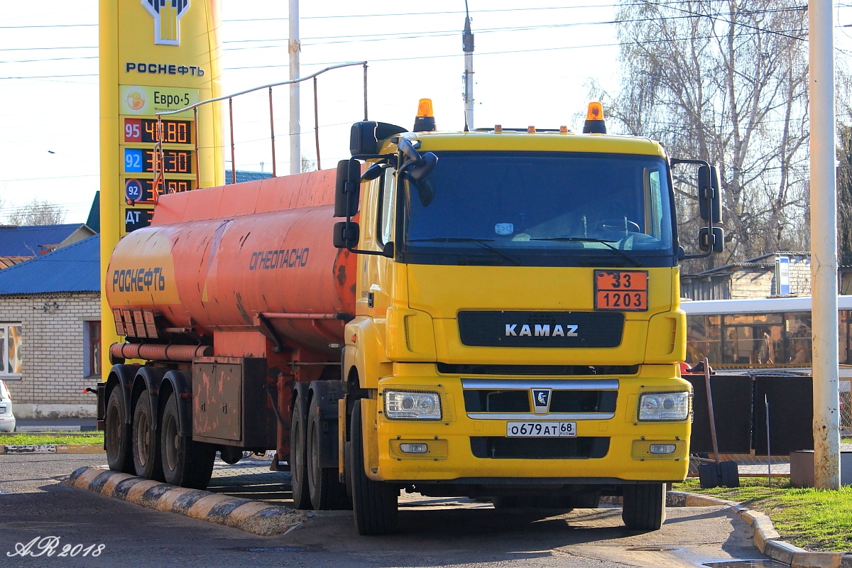 Тамбовская область, № О 679 АТ 68 — КамАЗ-65206-S5(87)