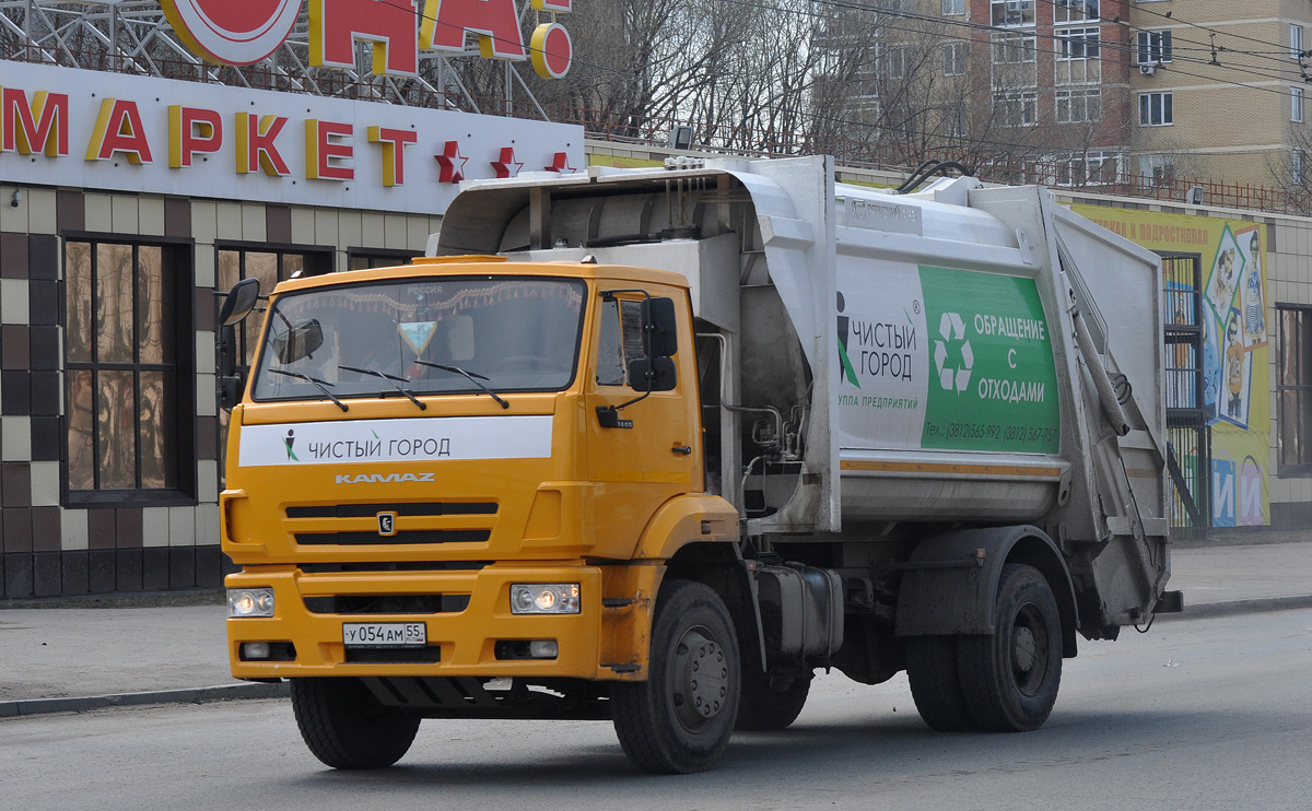 Омская область, № У 054 АМ 55 — КамАЗ-53605-L4(19)