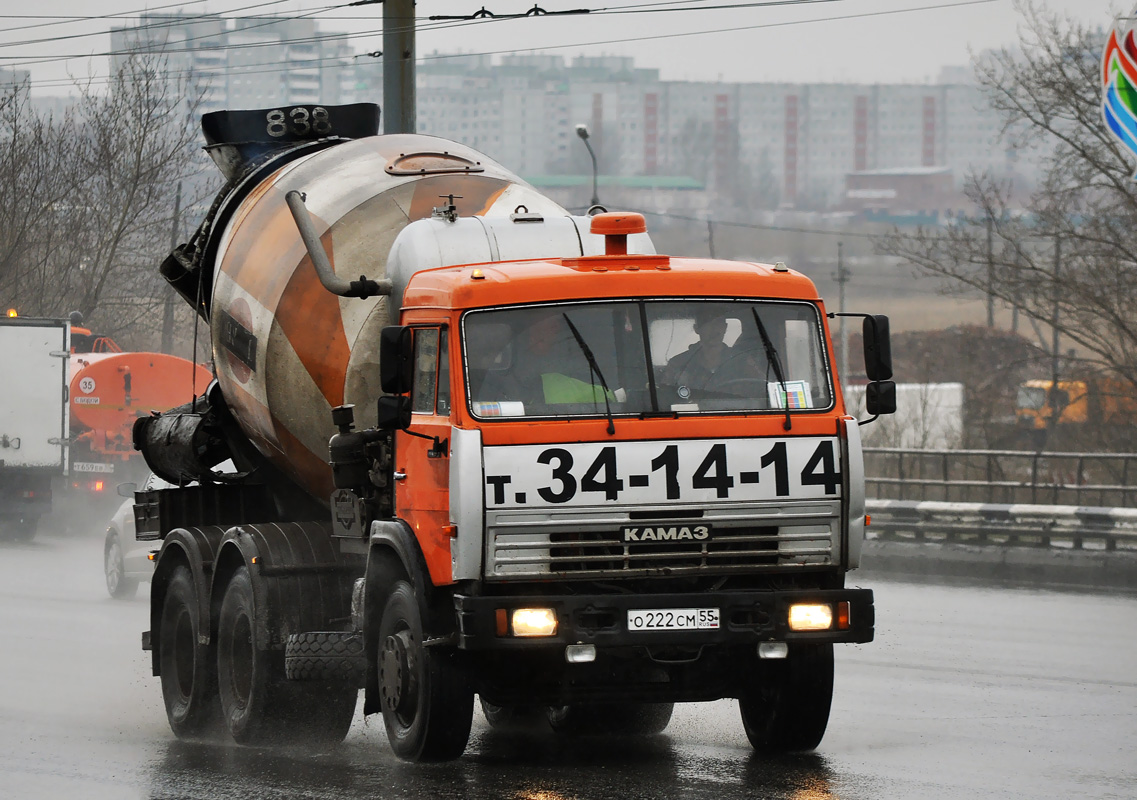 Омская область, № О 222 СМ 55 — КамАЗ-53229-02 [53229C]