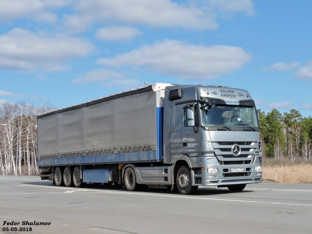 Воронежская область, № М 779 АХ 136 — Mercedes-Benz Actros ('2009) 1844; Mercedes-Benz Actros ('2009) "Silver Arrow" (Курганская область)