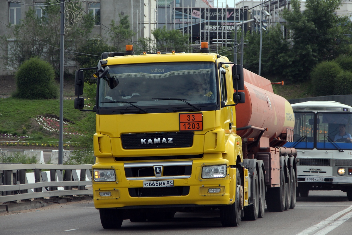 Бурятия, № С 665 МА 03 — КамАЗ-65206-S5(87)