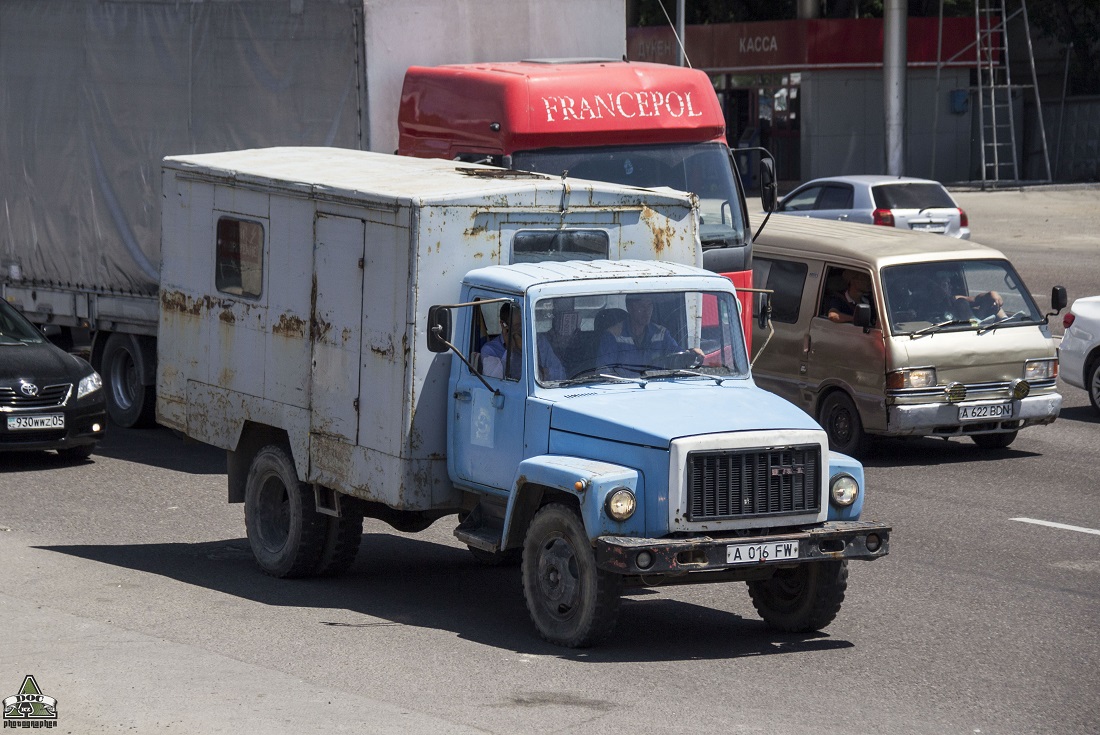 Алматы, № A 016 FW — ГАЗ-3307