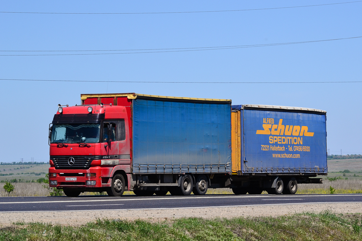 Ростовская область, № М 598 РВ 161 — Mercedes-Benz Actros ('1997) 2543