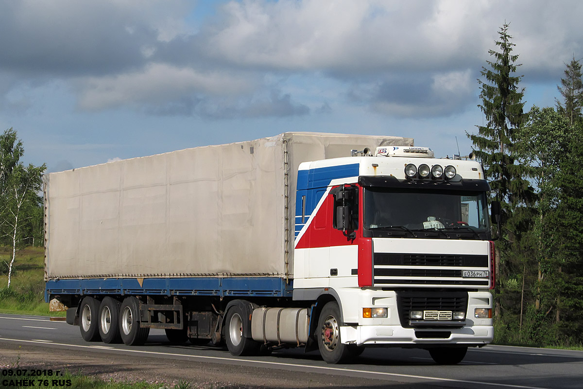 Ярославская область, № Е 036 РН 76 — DAF 95XF FT