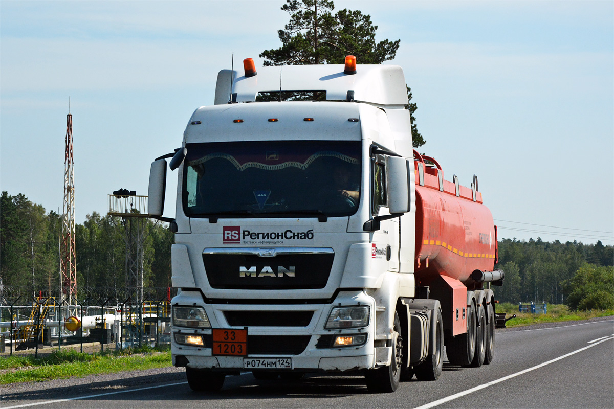 Красноярский край, № Р 074 НМ 124 — MAN TGS 19.400