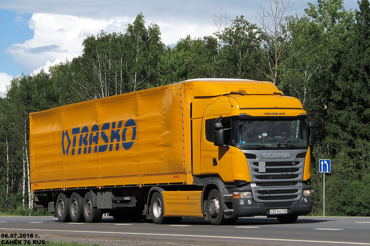 Московская область, № О 251 НО 750 — Scania ('2013) R440