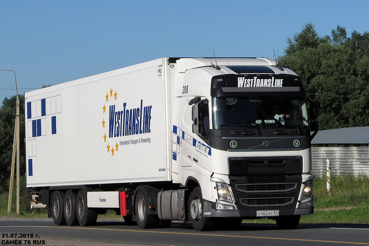 Смоленская область, № 208 — Volvo ('2012) FH.460