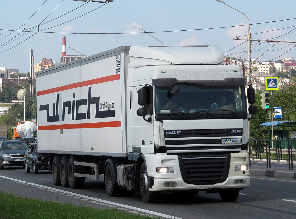 Ярославская область, № Р 863 АО 76 — DAF XF105 FT