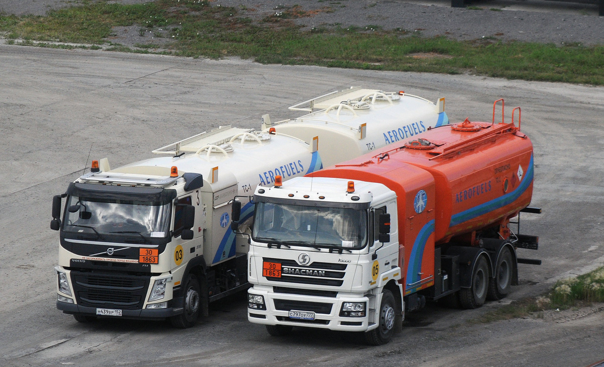 Ульяновская область, № 03 — Volvo ('2013) FM.380 [X9P]; Ульяновская область, № 05 — Shaanxi Shacman F3000 (общая модель)