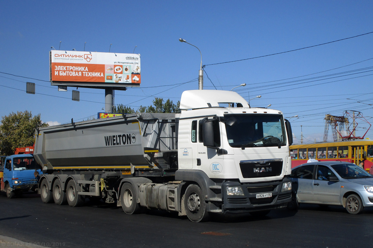 Волгоградская область, № В 826 УТ 82 — MAN TGS 19.400
