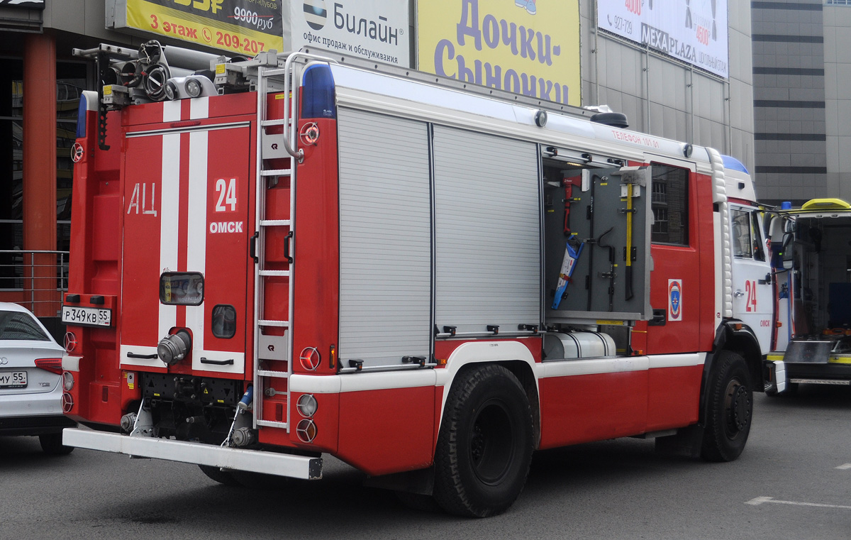 Омская область, № Р 349 КВ 55 — КамАЗ-43253-A3(96)