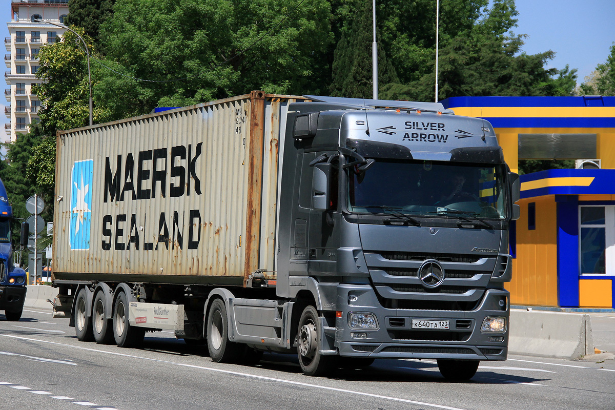 Краснодарский край, № К 640 ТА 123 — Mercedes-Benz Actros ('2009) 1844; Mercedes-Benz Actros ('2009) "Silver Arrow" (Краснодарский край)