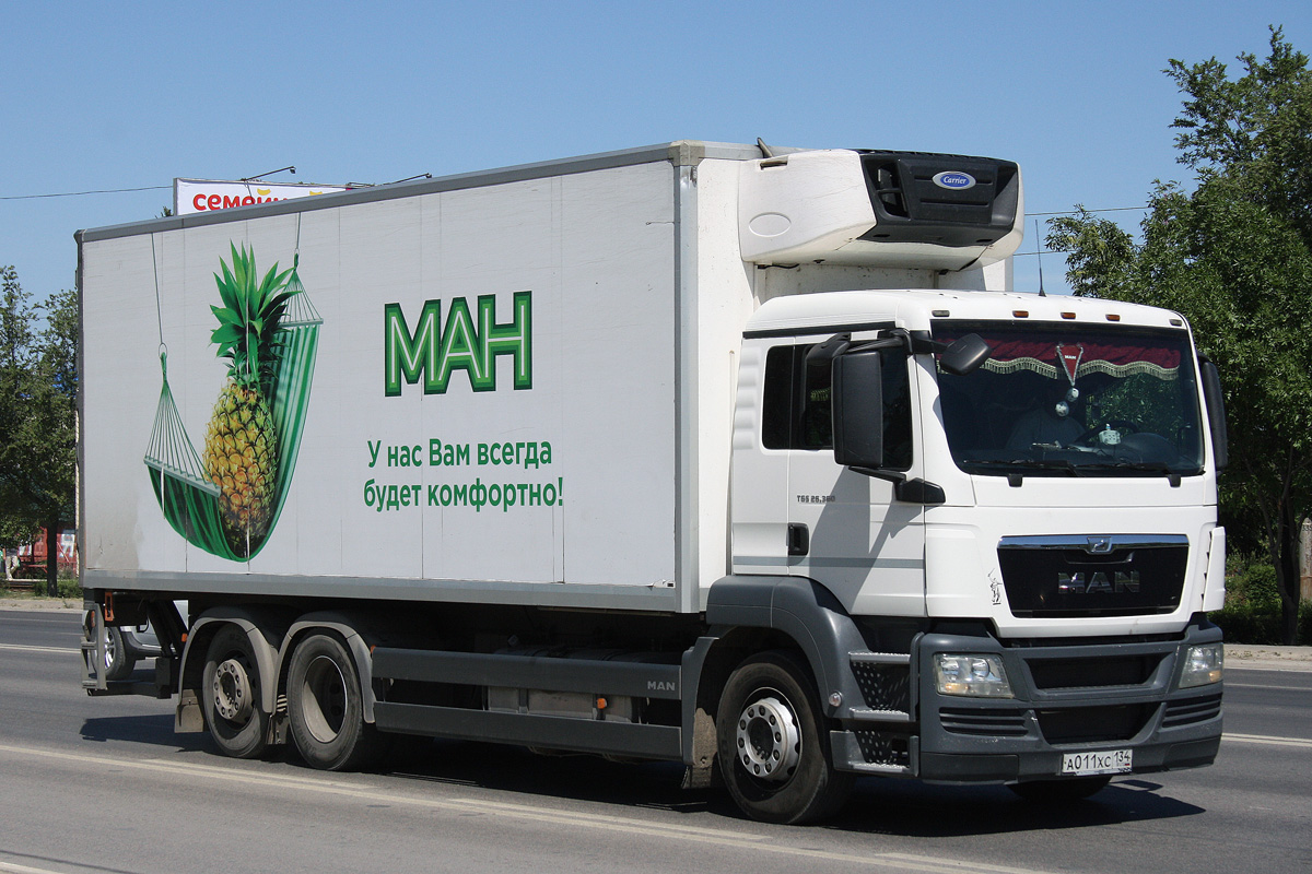 Волгоградская область, № А 011 ХС 134 — MAN TGS 26.360