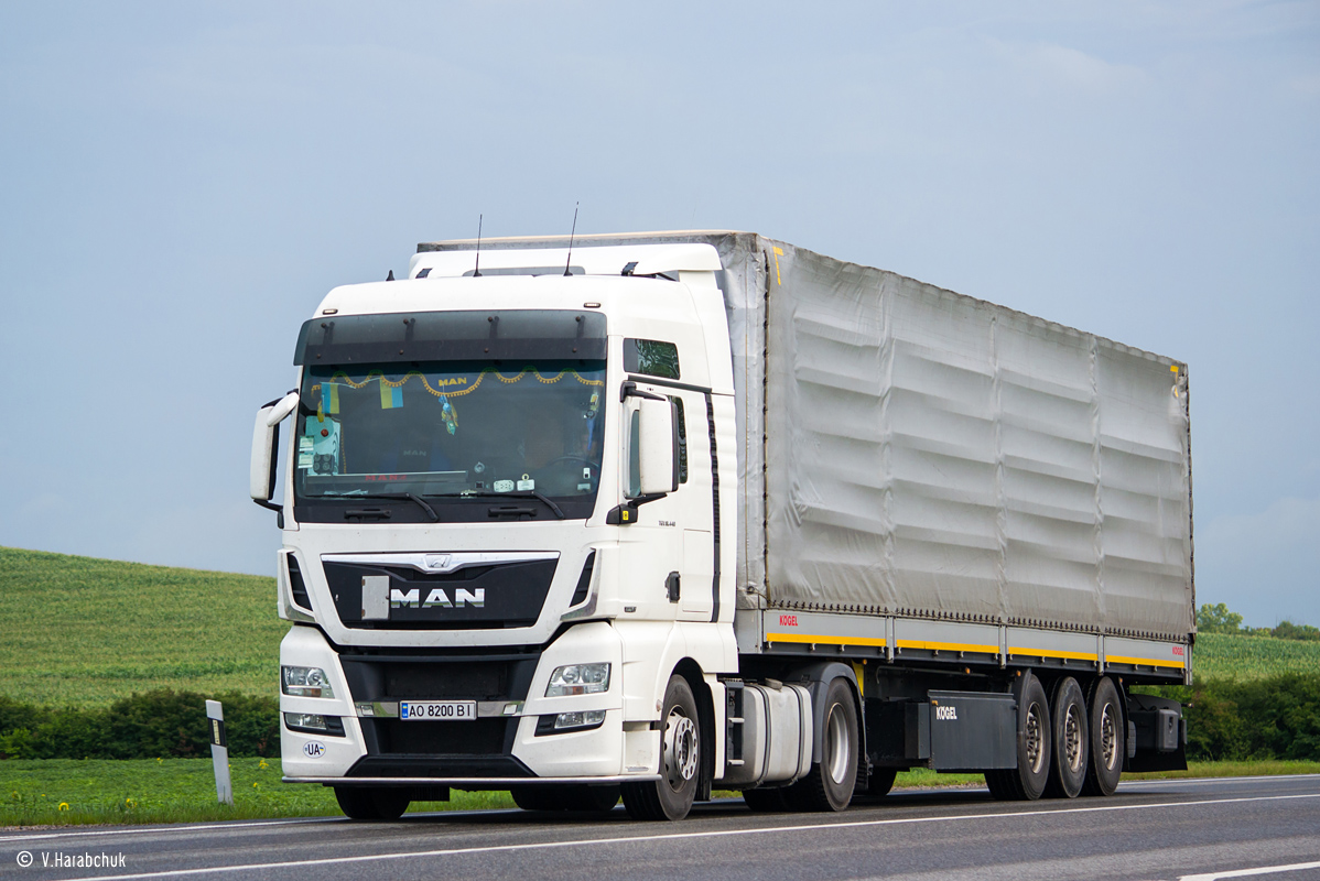 Закарпатская область, № АО 8200 ВІ — MAN TGX ('2012) 18.440