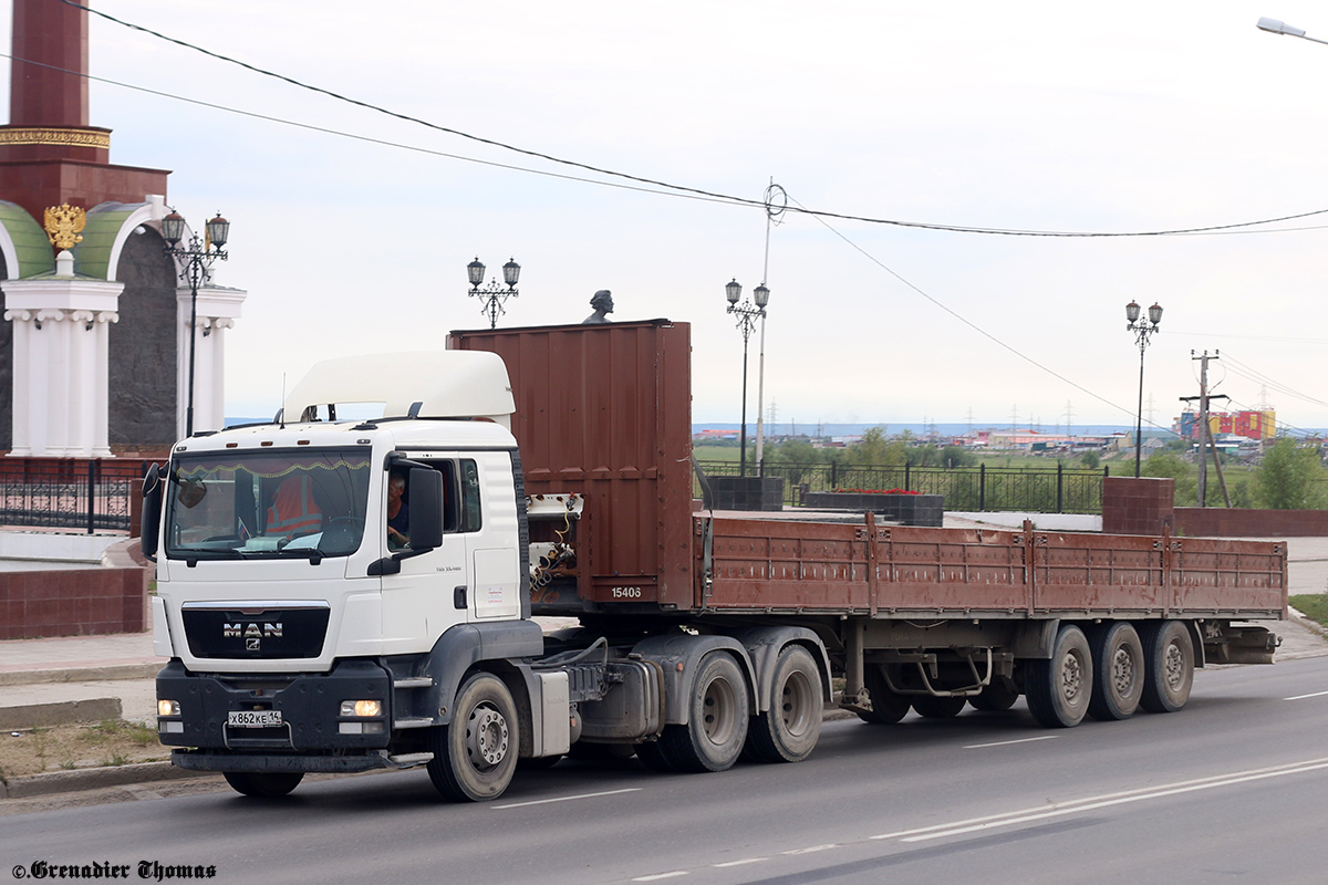 Саха (Якутия), № Х 862 КЕ 14 — MAN TGS 33.480