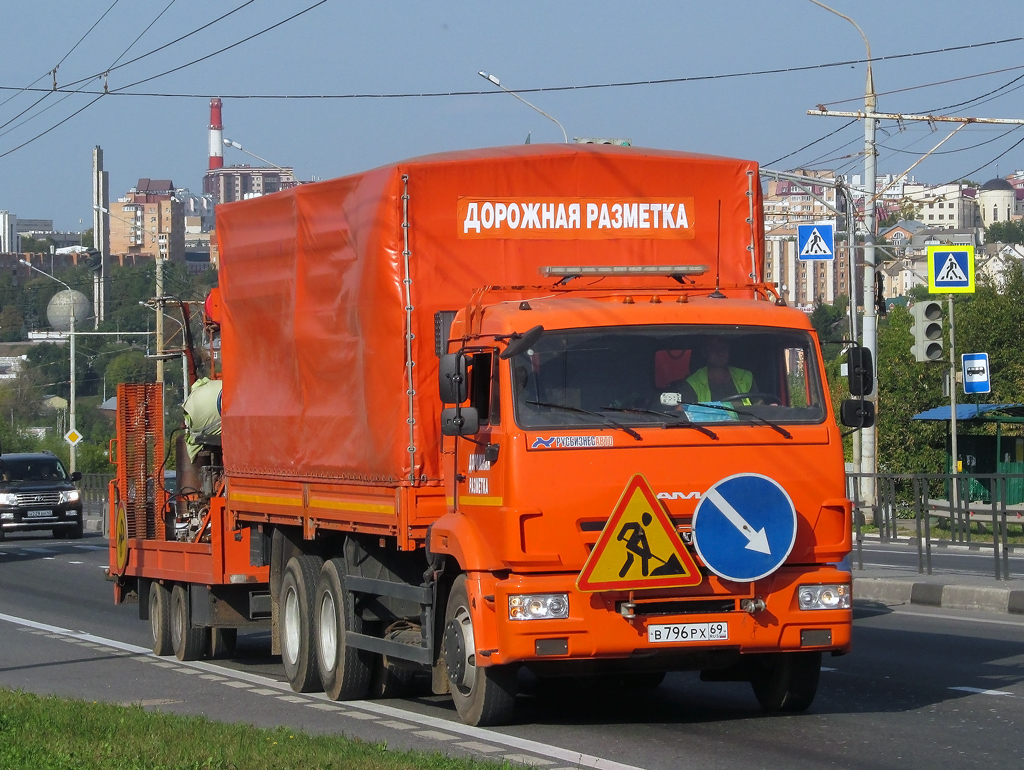Тверская область, № В 796 РХ 69 — КамАЗ-65117-L4(19)
