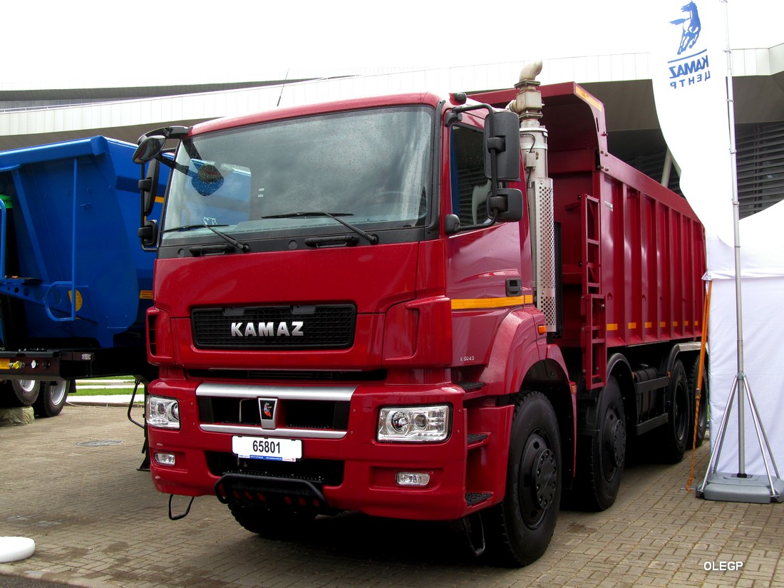 Башкортостан, № (02) Б/Н 0044 — КамАЗ-65801-T5(68); Минск — Выставка "Будпрагрэс-2018"; Башкортостан — Новые автомобили ПАО "НефАЗ"