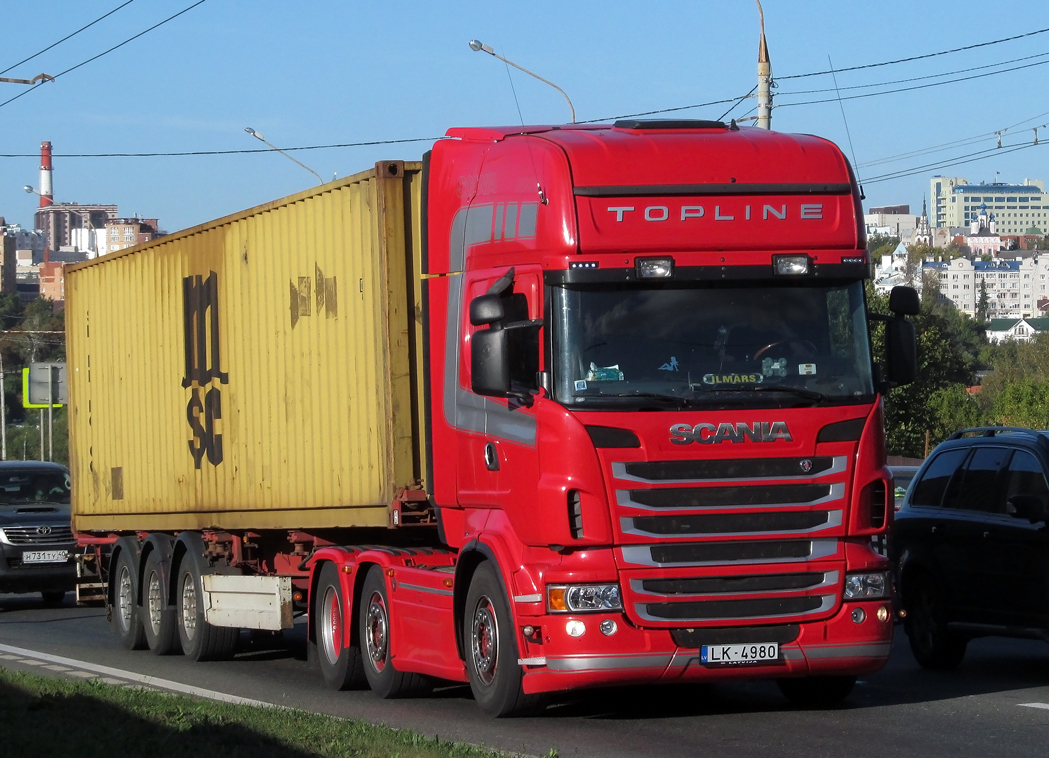 Латвия, № LK-4980 — Scania ('2009-2011, общая модель)