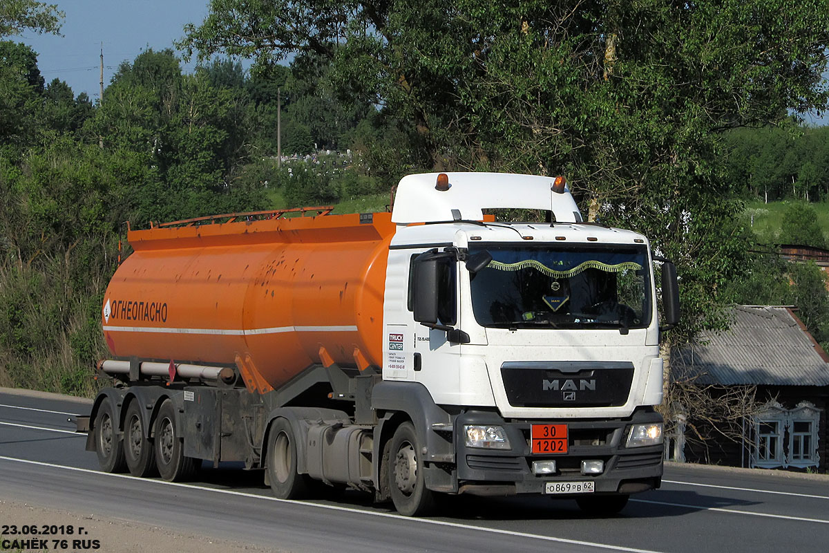 Рязанская область, № О 869 РВ 62 — MAN TGS 19.400